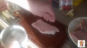Отбиваю бутылкой!!Сочная свиная отбивная