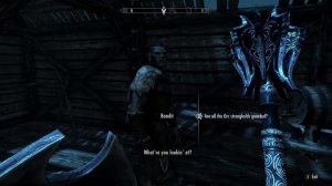 Skyrim: Being nice to orcs