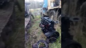 Как отремонтировать трелевочник в полевых условиях часть 2 меняем двигатель