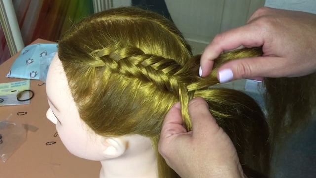 Прическа на каждый день. Плетение косы "рыбий хвост". Hair Braid "Fish Tail" смотреть онлайн
