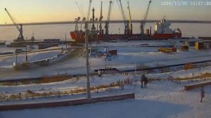 Дудинка порт 2016 2017 Dudinka Port