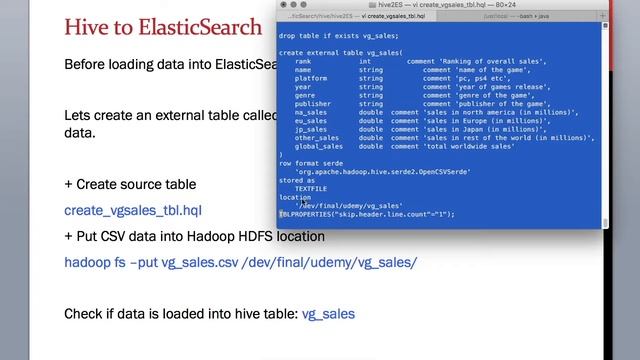 7.9 ElasticSearch Training - Process data from Apache Hive table to ElasticSearch Index Part 1