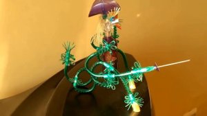 Черт мушкетер из капельницы