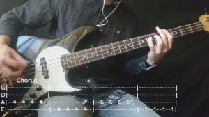 Green Day - Boulevard Of Broken Dreams Bass Cover (Tabs)