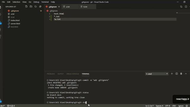 بخش دوم gitignore قسمت چهاردهم افزودن فایل - GitHub و Git آموزش смотреть онлайн