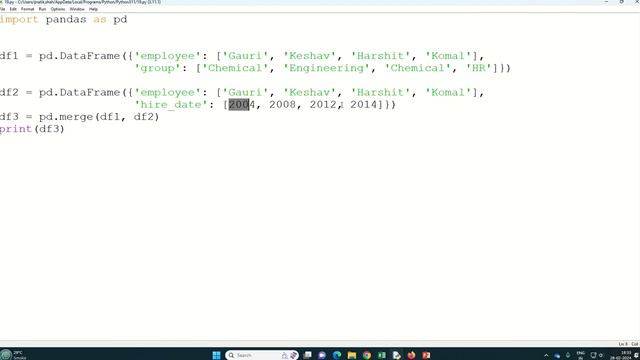 Pandas part - 06 | Merge Two Dataframes in Pandas in python |MUST WATCH |