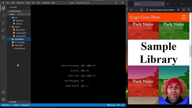 Wavetable Content for Website | Audio website from scratch using HTML CSS Python and Java Script смотреть онлайн