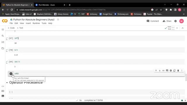 Python for Absolute Beginners Week 1, Day 2 | Python for Machine Learning | Python for Data Science