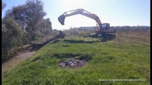 На коп с экскаватором???