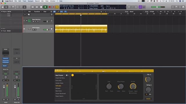 6 способов создания барабанных партий в Logic Pro X - часть 1