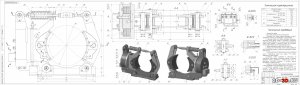 Тормоз ТКП-500 чертежи и 3D модель сборки с деталировкой