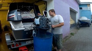 Yamaha 40VEOS первый запуск