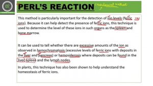 Histochemistry || Perl's Reaction of Histochemical Method || Iron level Detection in Tissues ||