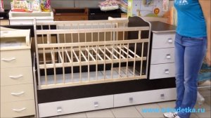 Кровать-трансформер "Детка" маятник поперечного качания