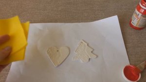 Керамические Елочные игрушки из самоотвердевающей массы своими руками