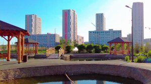 Walking in River Park. New district in Ekaterinburg Russia |4K| - Summer 2023 (June)