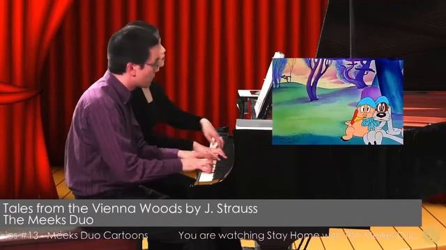 Johann Strauss Tales from the Vienna Woods (piano 4 hands) смотреть онлайн