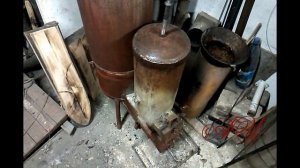 Бункерная ракета печь работает на пеллетах