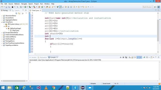 searching array in java Part-42 смотреть онлайн