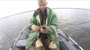 Поиск рыбы эхолотом Lowrance HDS-9 LIVE и испытание в ливень костюма  "Yukon"