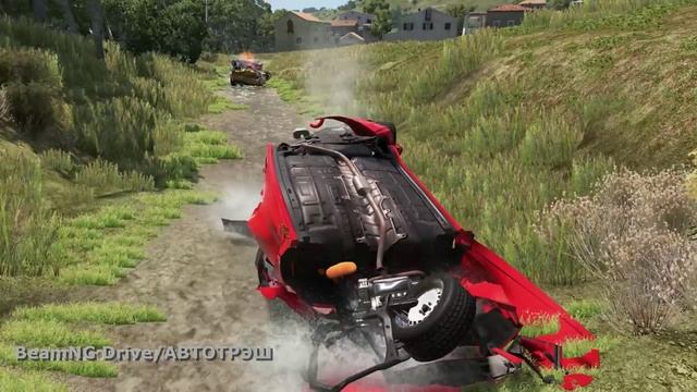 #010_Автомобили против огромных выбоин  – Стремительный драйв _ BeamNG Drive _ Автотрэш.mp4