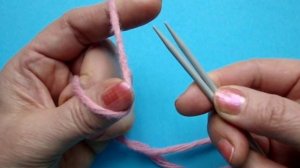 Урок 3 Первая петля - Вязание спицами для начинающих