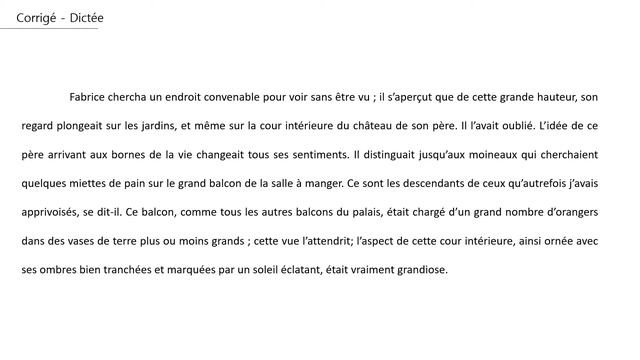 3ÈME / Corrigé dictée - La Chartreuse de Parme смотреть онлайн