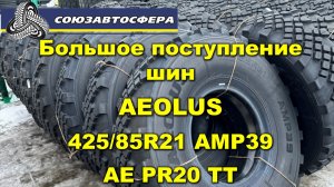 Большое поступление шин AEOLUS 425/85R21 AMP39 AE PR20 TT