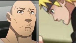 Anime vs Reddit - Sakura Haruno (Naruto) The Rock Reaction Meme