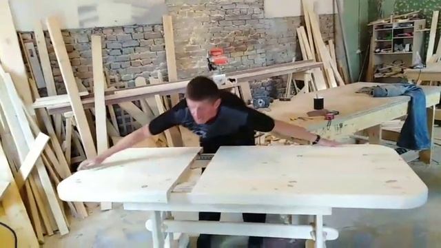 Раздвижной деревянный стол смотреть онлайн