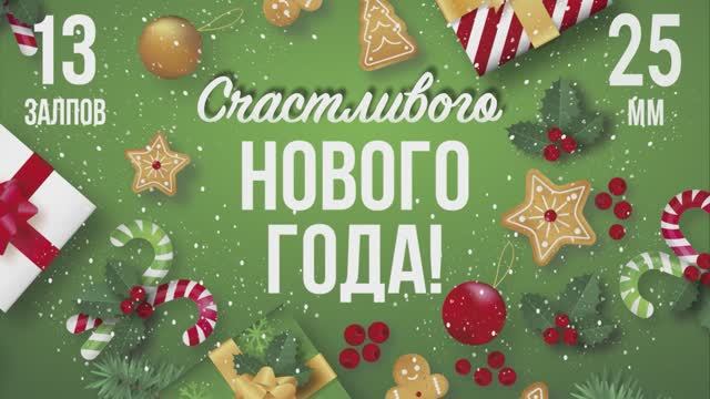 Фейерверк СЧАСТЛИВОГО НОВОГО ГОДА! (2022) 13 залпов