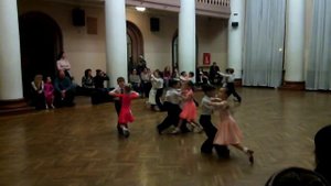 Бальные танцы 2 год обучения 14.11.2013 открытый урок медленный вальс