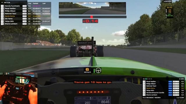 iRacing | Formula Renault 3.5 | SoF 3.3k| Road America смотреть онлайн
