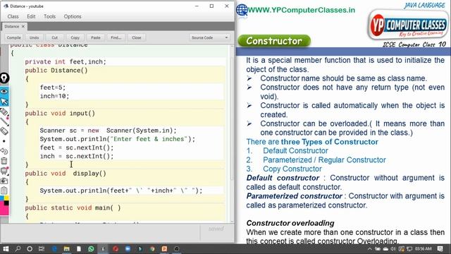 Constructor in Java | Constructor Overloading in java | Default and Parameterized Constructor