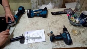 Аккумуляторный мини перфоратор и ушм копия Макиты