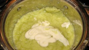Кабачковая икра с майонезом и пастой