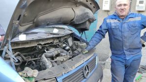 Разбило направляющие цепи мерседес вито 638 ОМ 601.970