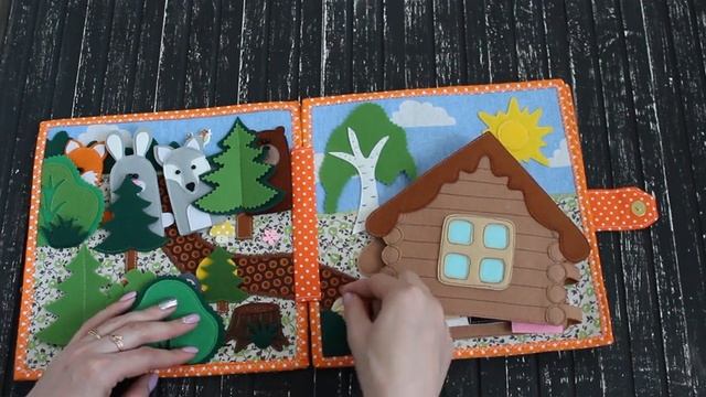 Кукольный театр и математика. Развивающая книга из фетра. Theater activities and math for kids. смотреть онлайн