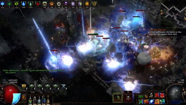 Path of Exile Fire Blade Vortex Build Showcase (No Headhunter)