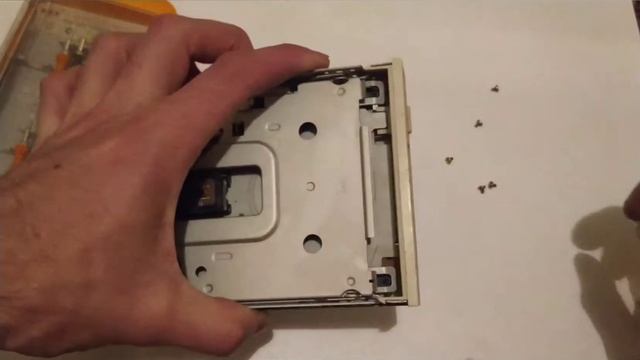 Gold and Copper in FDD Samsung SFD-321B Разборка флоппи дисковода