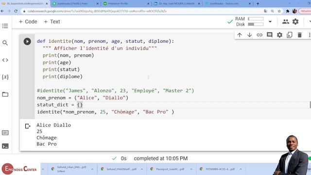 Apprendre Python 36 - Séparation (Unpacking) de Liste d'Arguments смотреть онлайн