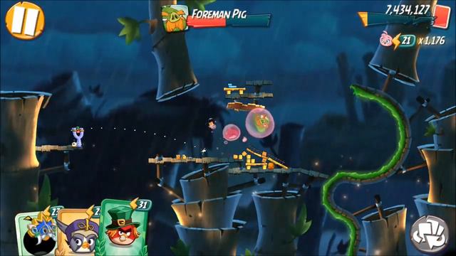 Angry Birds 2: King Pig Panic 3 Bosses (31/3/2019) смотреть онлайн