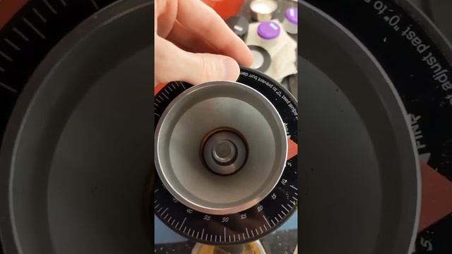 DF64 flat burr alignment check by sound