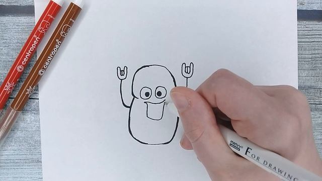 Что нарисовать когда скучно? ВЕСЁЛУЮ КАРТОШКУ | Идеи для прикольных рисунков Cool ART #10