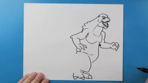 How to Draw Godzilla Minus One