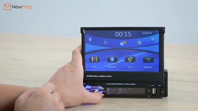 SWM 9601G 7in Bluetooth Car Stereo | MP5 GPS FM/AM Radio w/ Map Card+ Camera