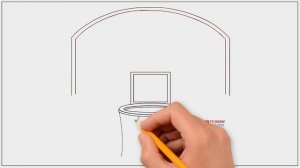 How to Draw a Basketball Hoop Step by Step For Kids | Coloring Page, Drawing Learn Colors For Kids