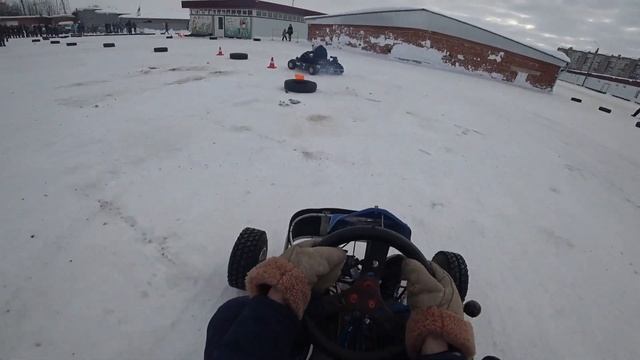 Ice kart CZ 250cc.Зимний картинг, второй этап Елец смотреть онлайн