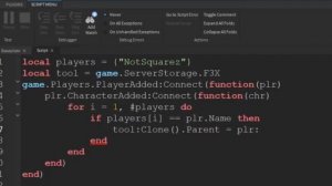 Roblox Studio - How To Make A Player(s) Only Tool!