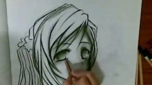 Как рисовать аниме с использованием древесного угля